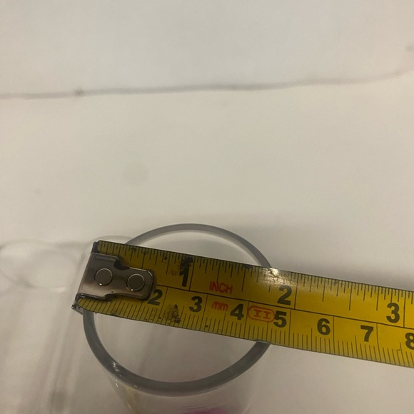 Clear Tall Cordial Shot Glasses, Colorful teardrop bottom. Set of 6 - Picture 8 of 9